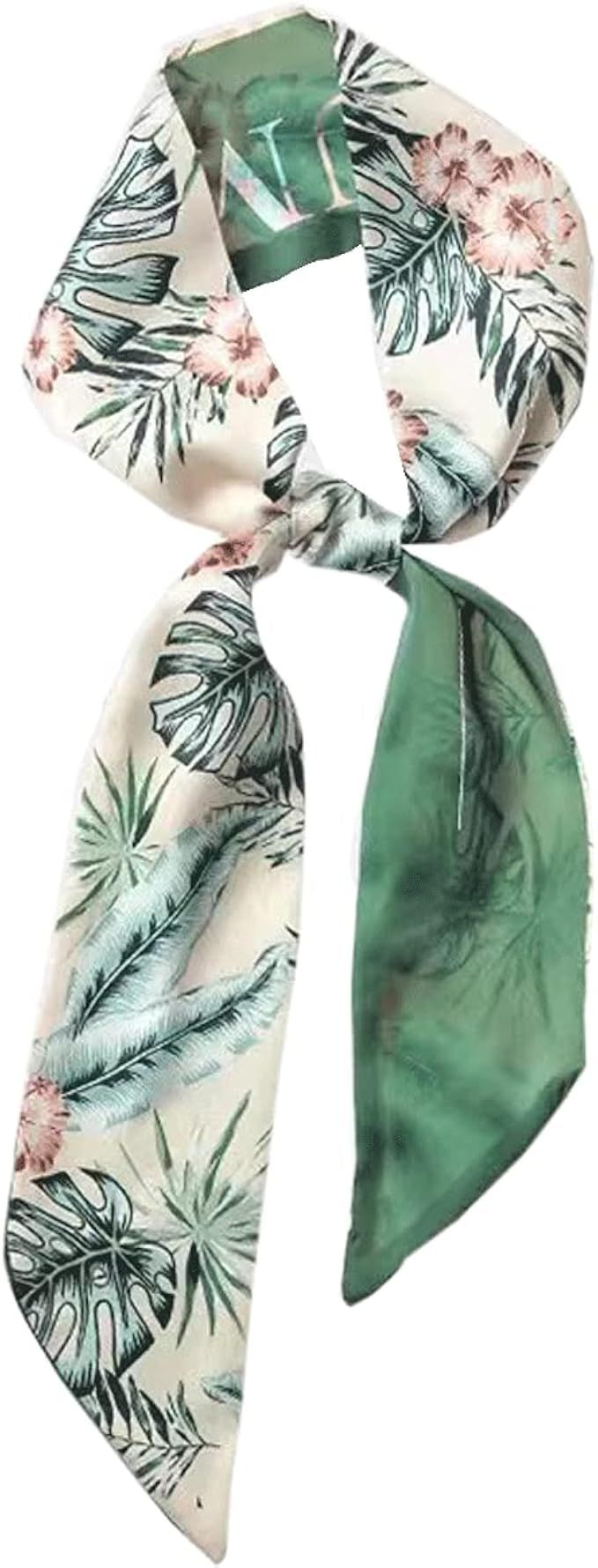 Versatile Silk Like Skinny Scarf Narrow Neckerchief Women’s Fashion Bag Ribbon Scarf Headbands ... | Amazon (CA)