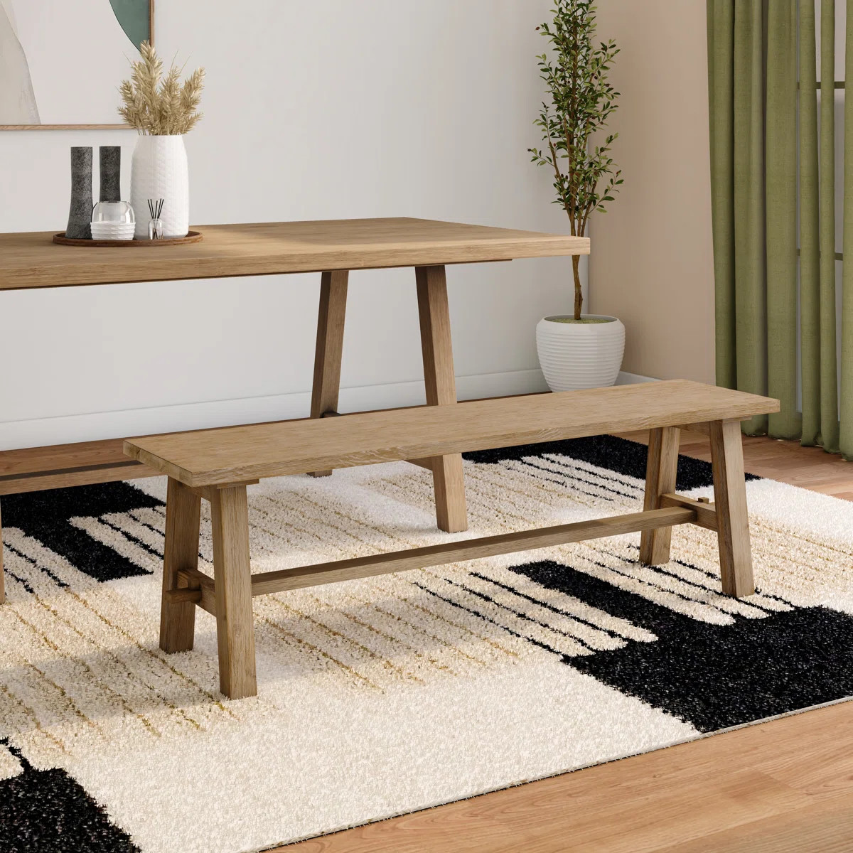 Naugatuck Solid Wood Bench | Wayfair North America