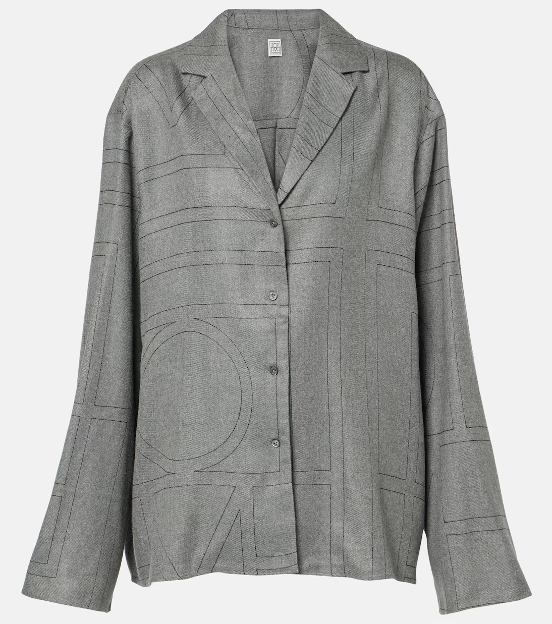 Monogram flannel pajama shirt | Mytheresa (UK)