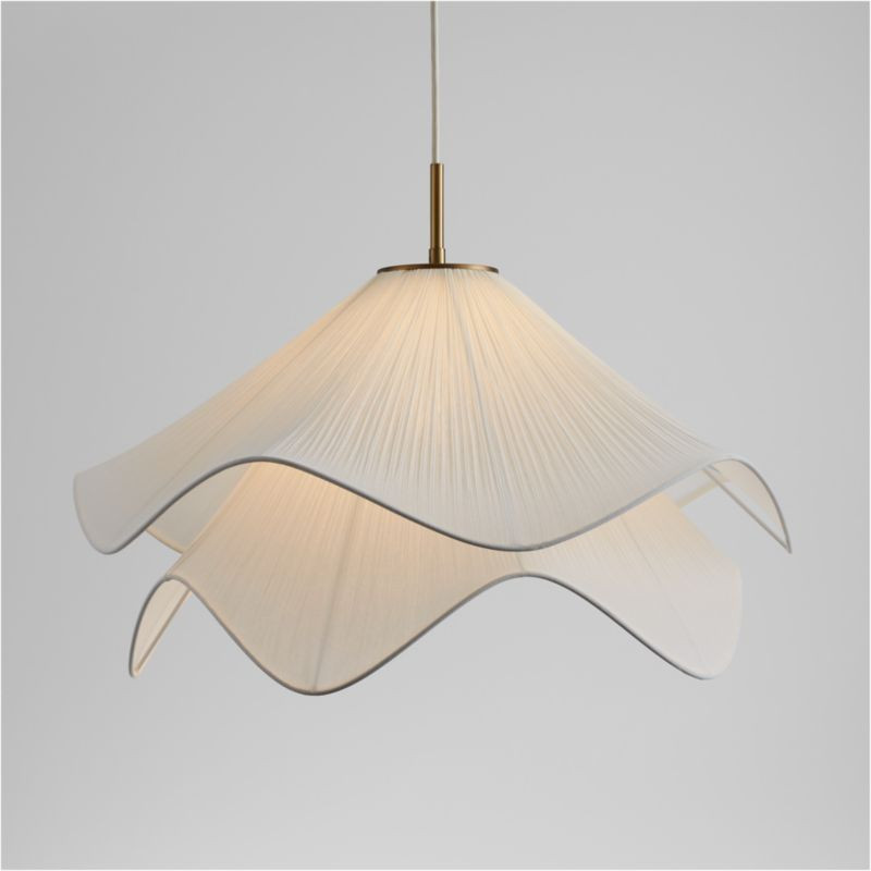 Lia Pendant Light with Shade + Reviews | Crate & Barrel | Crate & Barrel