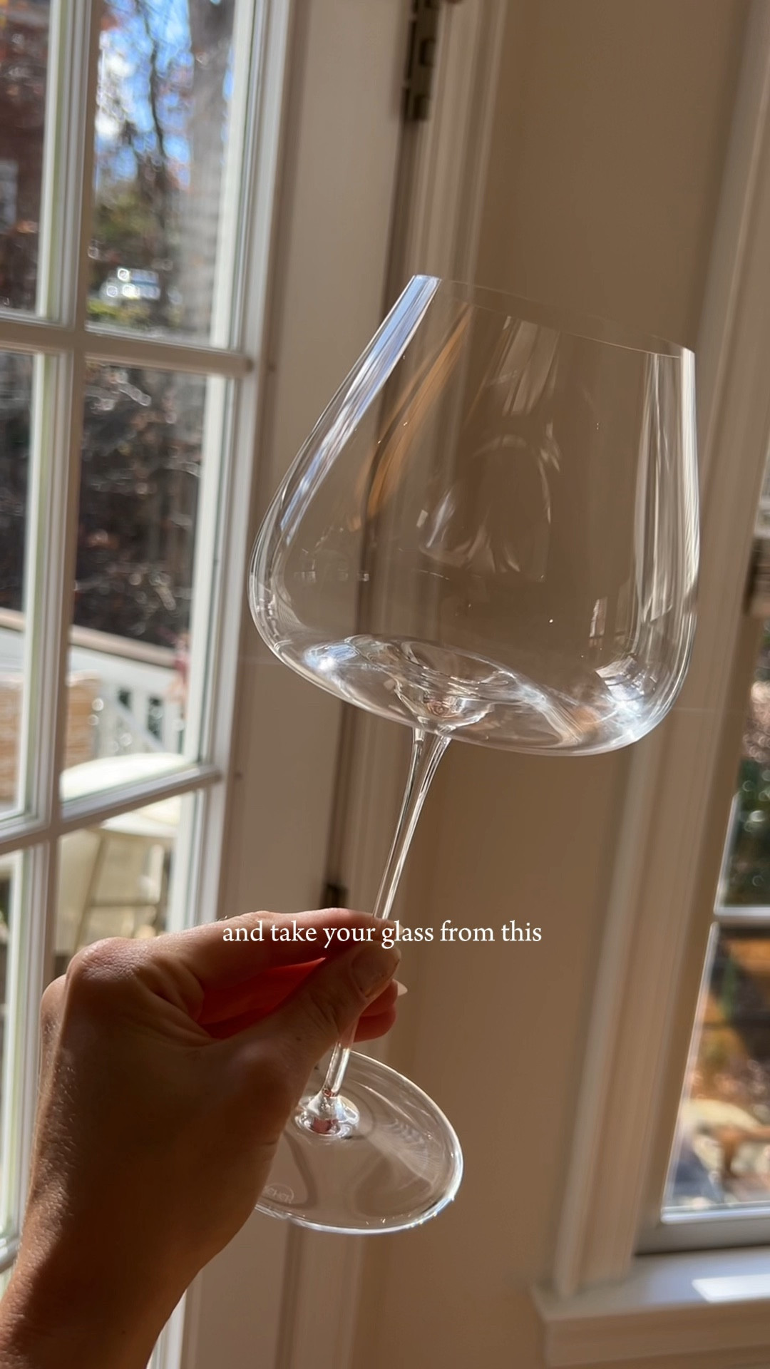 Holiday Hosting Part I: Polish Glassware 🍷✨

A small but important detail! No one likes a smudgy glass. If you don’t like the steam method, you can also just use a polishing rag right after washing your glasses. 

#holidayhosting #hostingtips #glassware #wineglasses #holidaywine