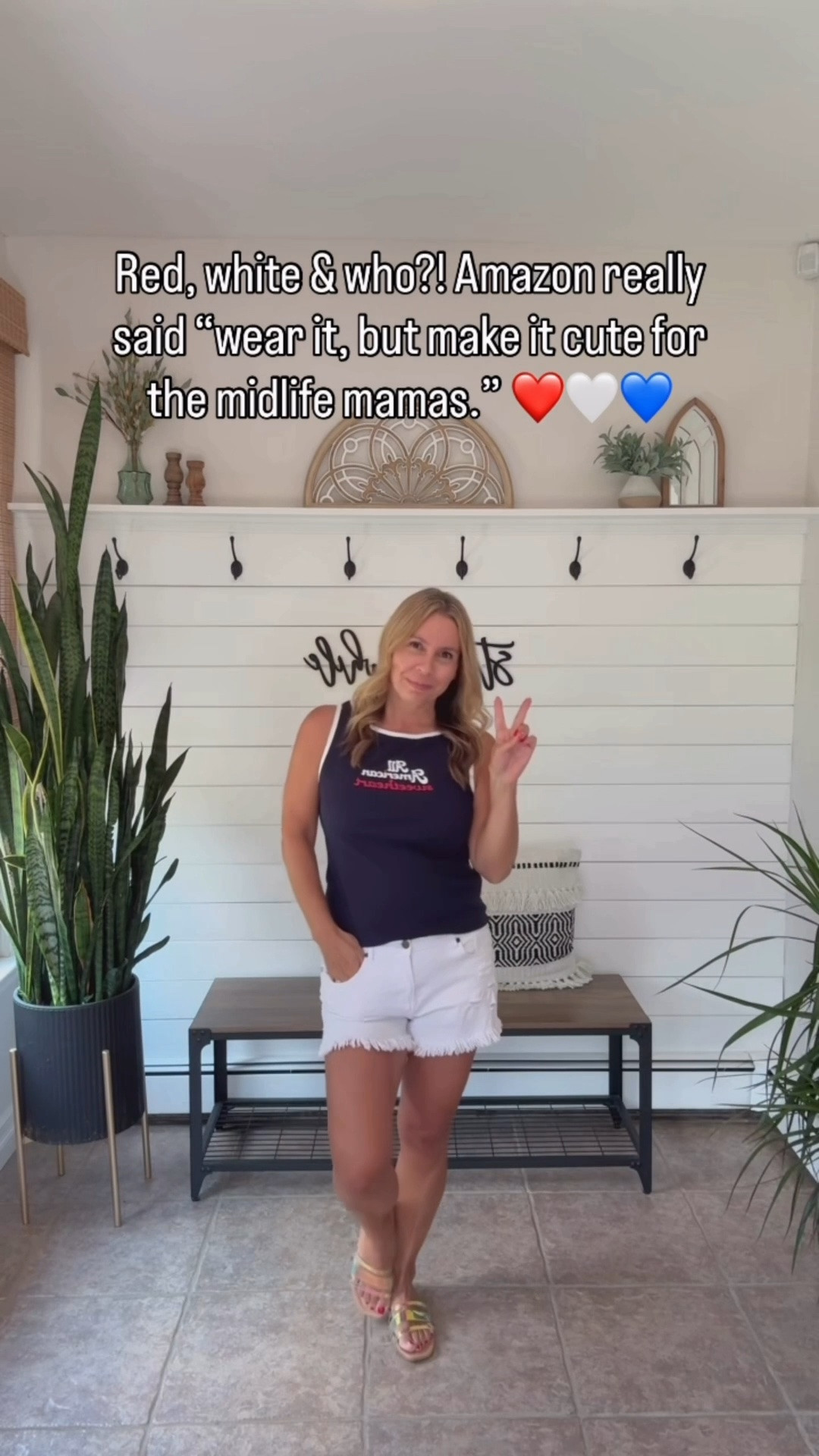 Some 4th of July outfit inspo! Red white and blue ❤️🤍💙 I’m wearing a medium in almost everything except the blue maxi dress is a large. I’d definitely size down in that one

#LTKOver40 #LTKSaleAlert #LTKootd