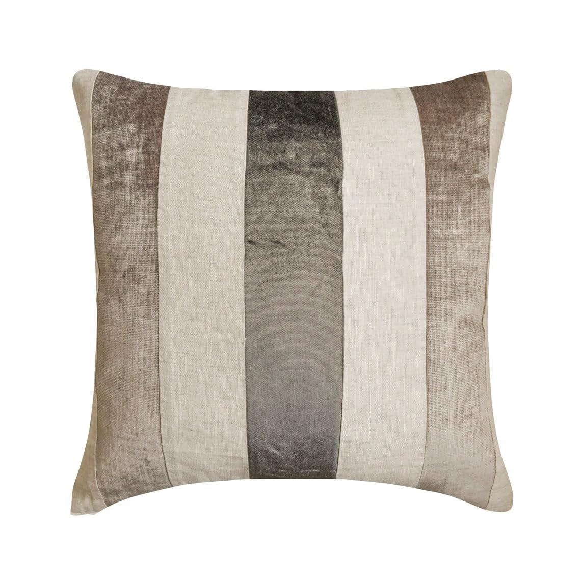 The HomeCentric Striped Decorative Throw Pillow Covers 18" x 18" | Modern Velvet Cushion Cover | ... | Amazon (US)