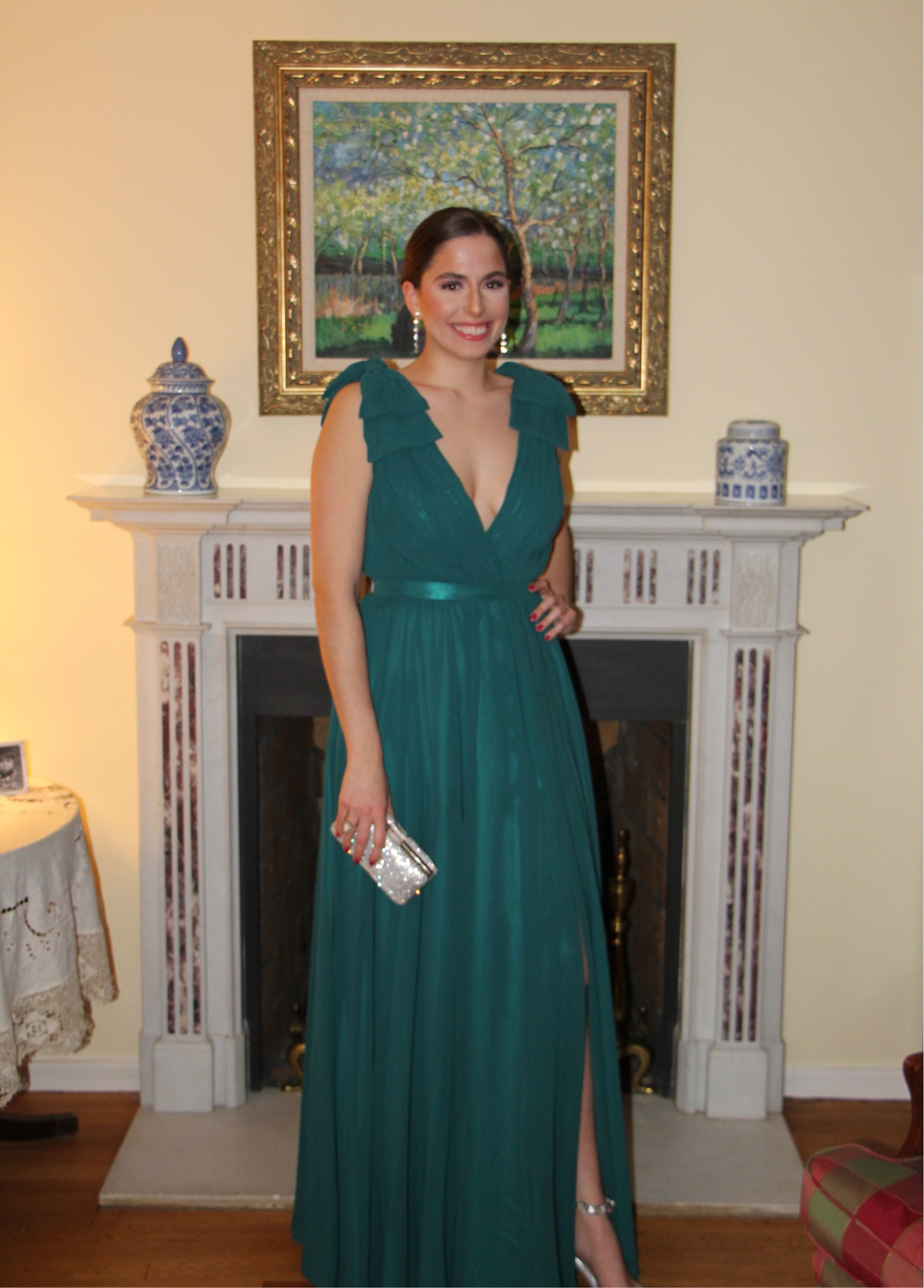 Green dress, prom dress, wedding guest dress, evening dress, formal dress, long gown, long dress, silver heels, silver bag, statement shoes, winter wedding guest dress, black tie wedding guest, silver clutch, silver statement earrings, green pom dress, green long gown, green chiffon dress

#LTKfit #LTKunder100 #LTKwedding