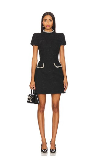 High Neck Mini Dress in Black | Revolve Clothing (Global)
