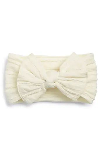 Baby Bling Bow Headband, Size One Size - Ivory | Nordstrom
