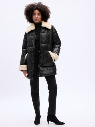 ColdControl Max Oversized Long Puffer Coat | Gap Factory