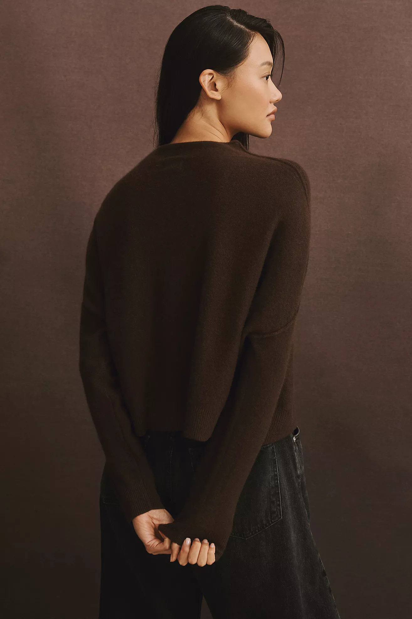 The Alani Cashmere Mock-Neck Sweater by Pilcro | Anthropologie (US)