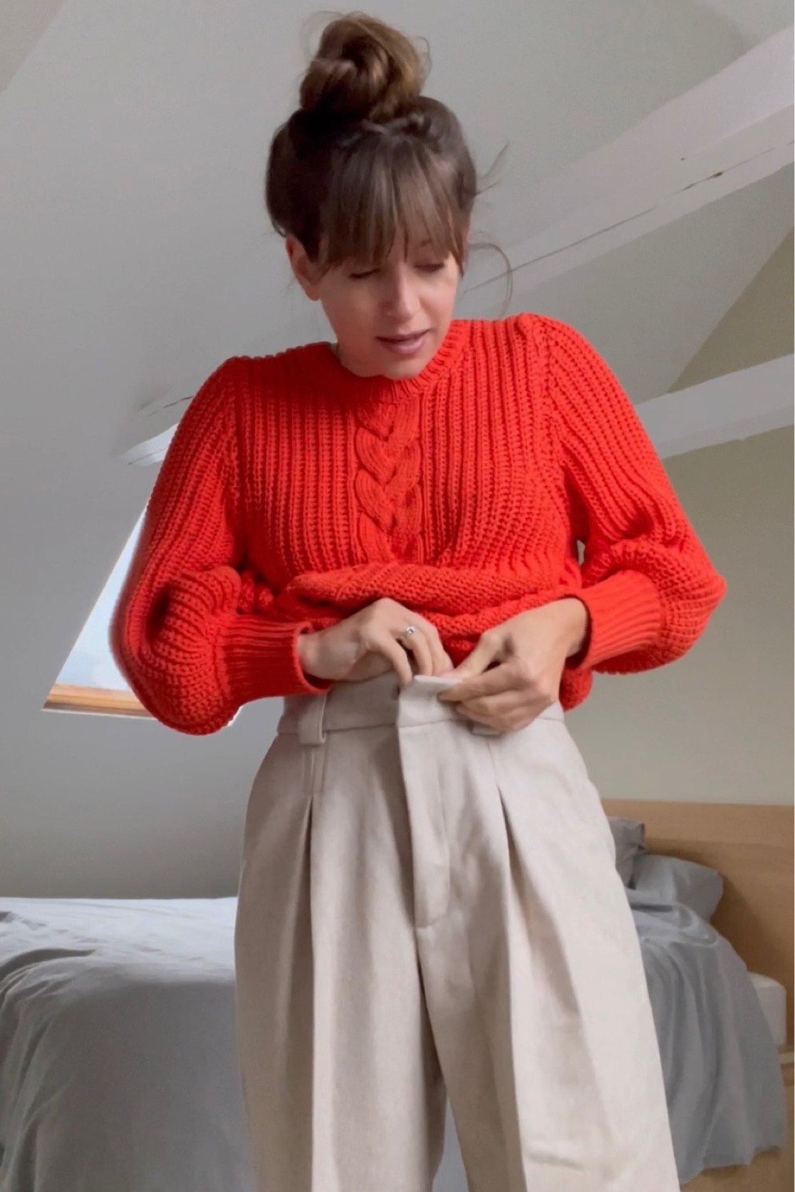 Cutest trousers EVER, but we warned - unless you are exceptionally tall or just love the covered foot look.. they may need to be tailored. I’m 5’6”. But the sweater is all around perfect. 

#LTKeurope #LTKHoliday #LTKSeasonal