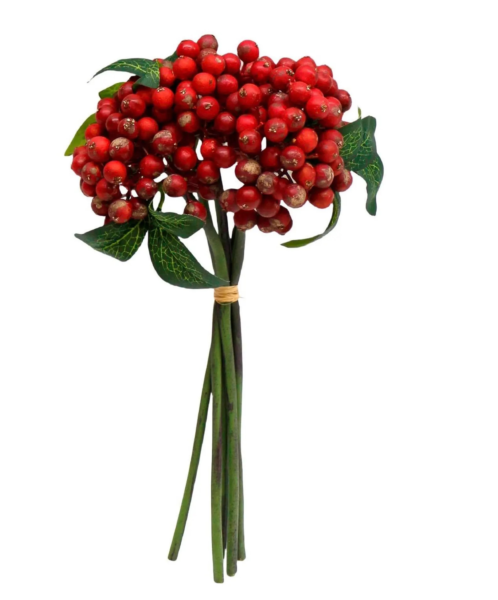 Faux Real Look Red Berry Stem, Fall berry Cluster Branch, Silk flower stem, artificial flower ste... | Etsy (US)