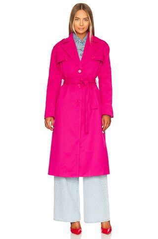 Lovers and Friends Vivian Coat in Bright Pink from Revolve.com | Revolve Clothing (Global)