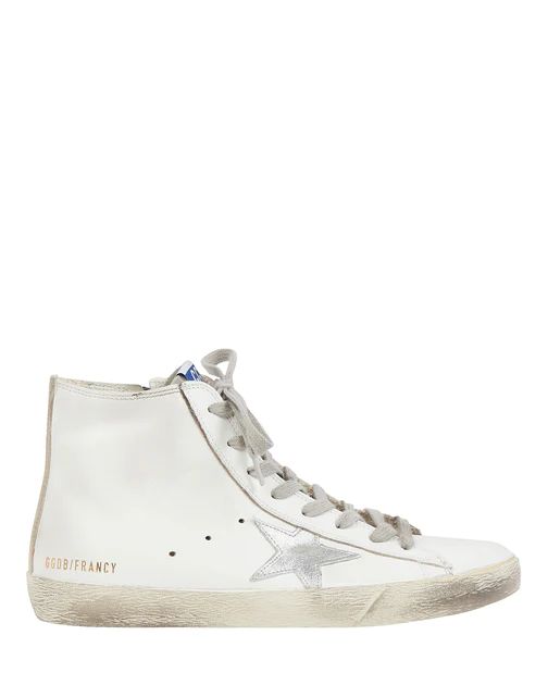 Golden Goose Francy Leather High-Top Sneakers | Shop Premium Outlets