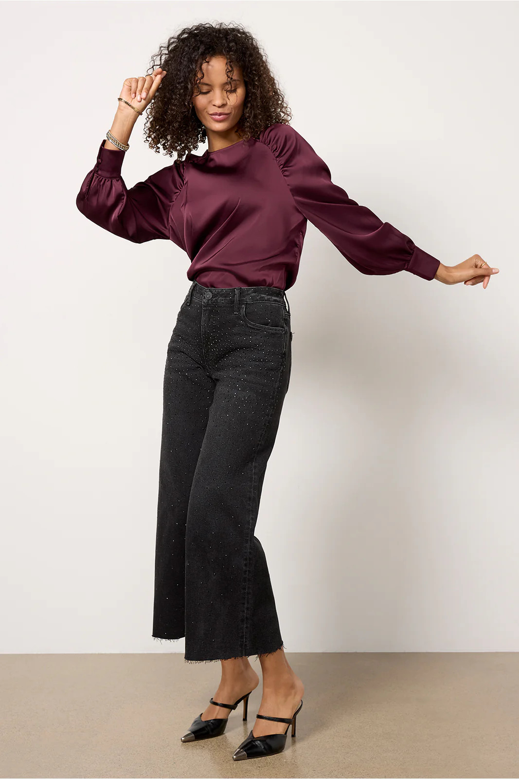 Meg Raw Hem w Bling | Evereve