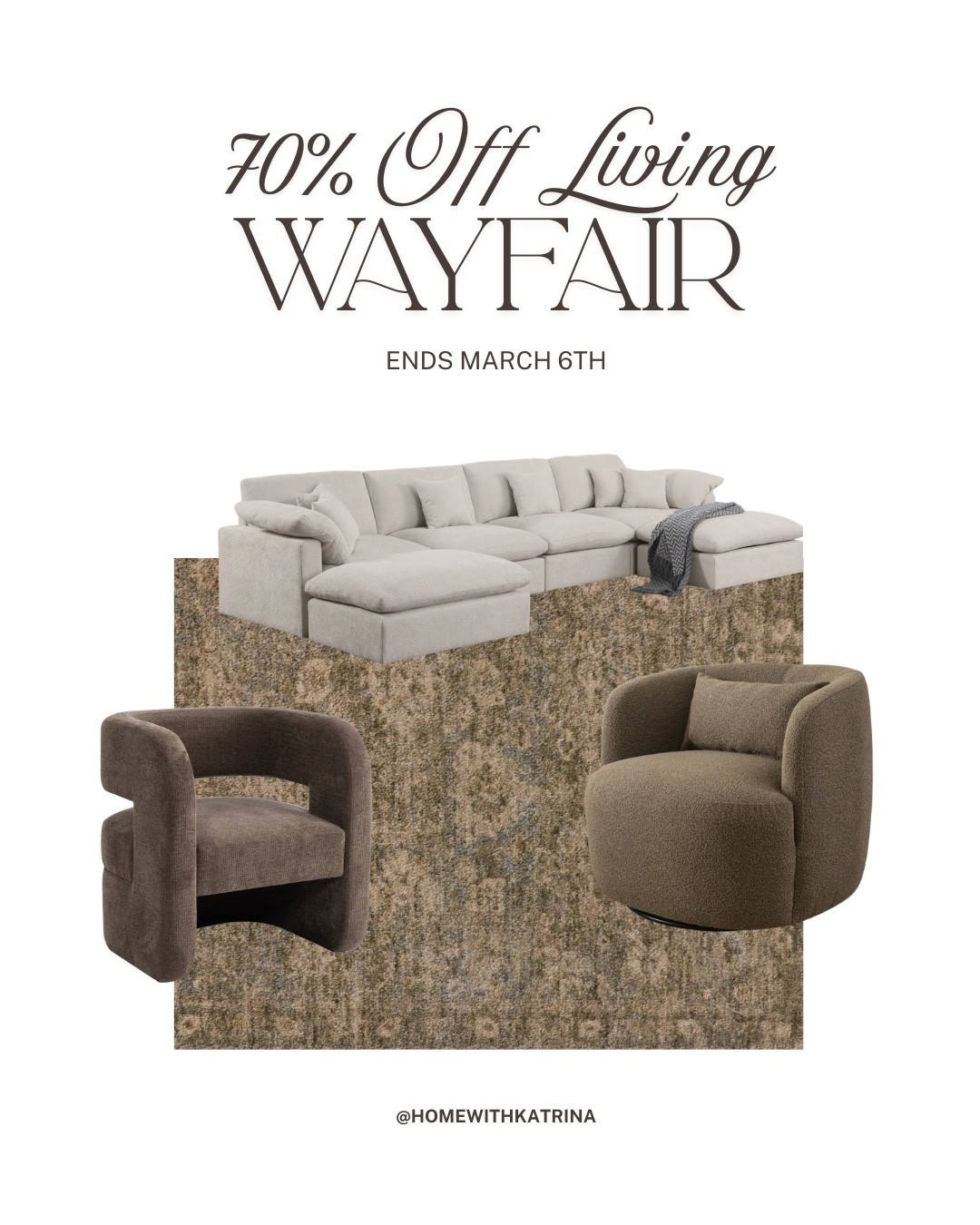 Wayfair flash sale is going on right now with deals from 40-70% off. Ends March 6th. Here are some of my favorites finds 🏠

 #ad #Wayfair #WayfairCreator #wayfairpartner @Wayfair 
#todaysdeals #furniture 

#LTKSpringSale #LTKHome #LTKSaleAlert