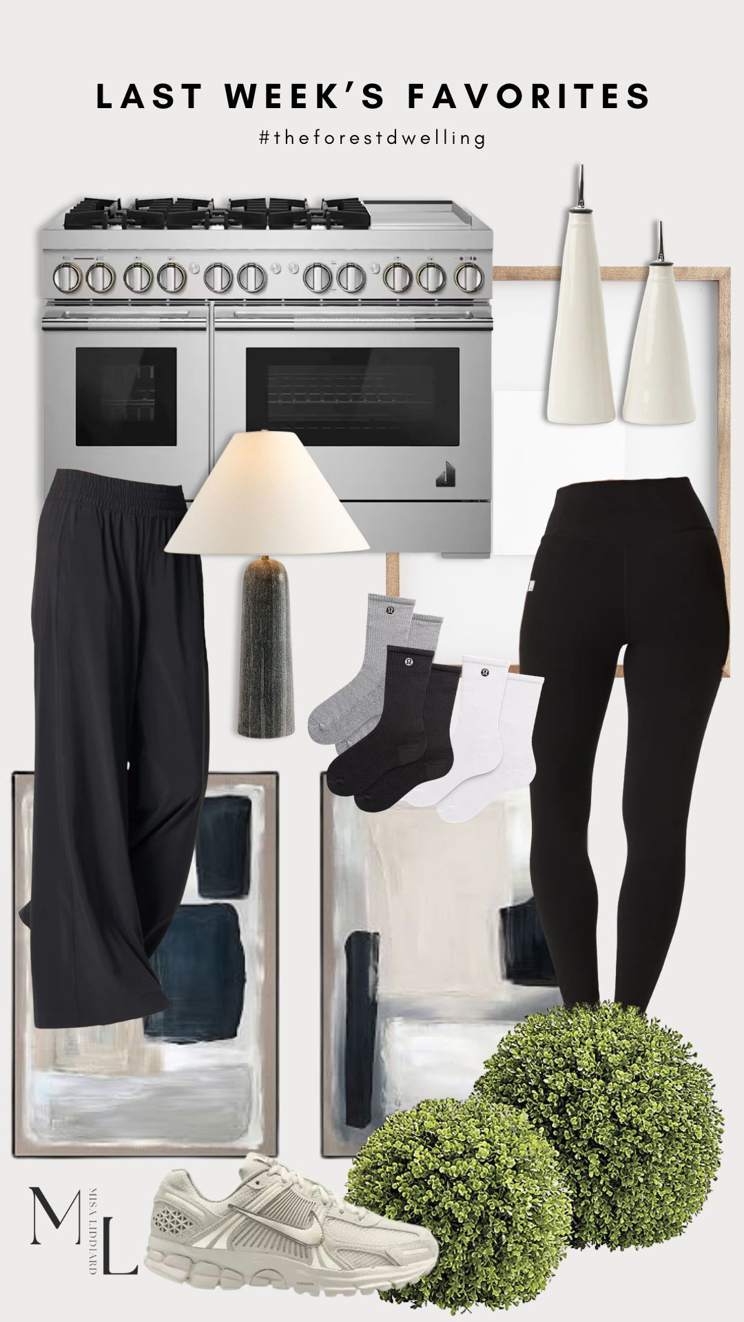 Last week's favorites! I personally own and love each of these items. The Villa Wideleg are so comfortable. Love that they have a more elevated look depending how you style them. These leggings are perfection. I wear them to workout. Fit true to size. The faux boxwoods were such a good find! They have a nice weight to them so they stay in a planter really well.  

 #LTKHome