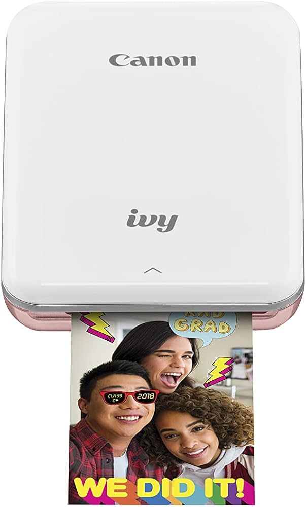 Canon IVY Mini Photo Printer for Smartphones (Rose Gold) - Sticky-back prints, Pocket-size | Amazon (US)