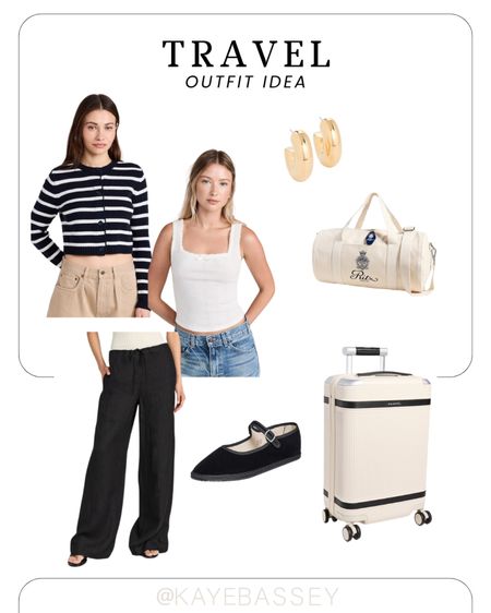 Chic travel outfit idea summer style plane outfit road trip #summer #travel #outfits #shopbop #vacation 

#LTKtravel #LTKstyletip #LTKSeasonal