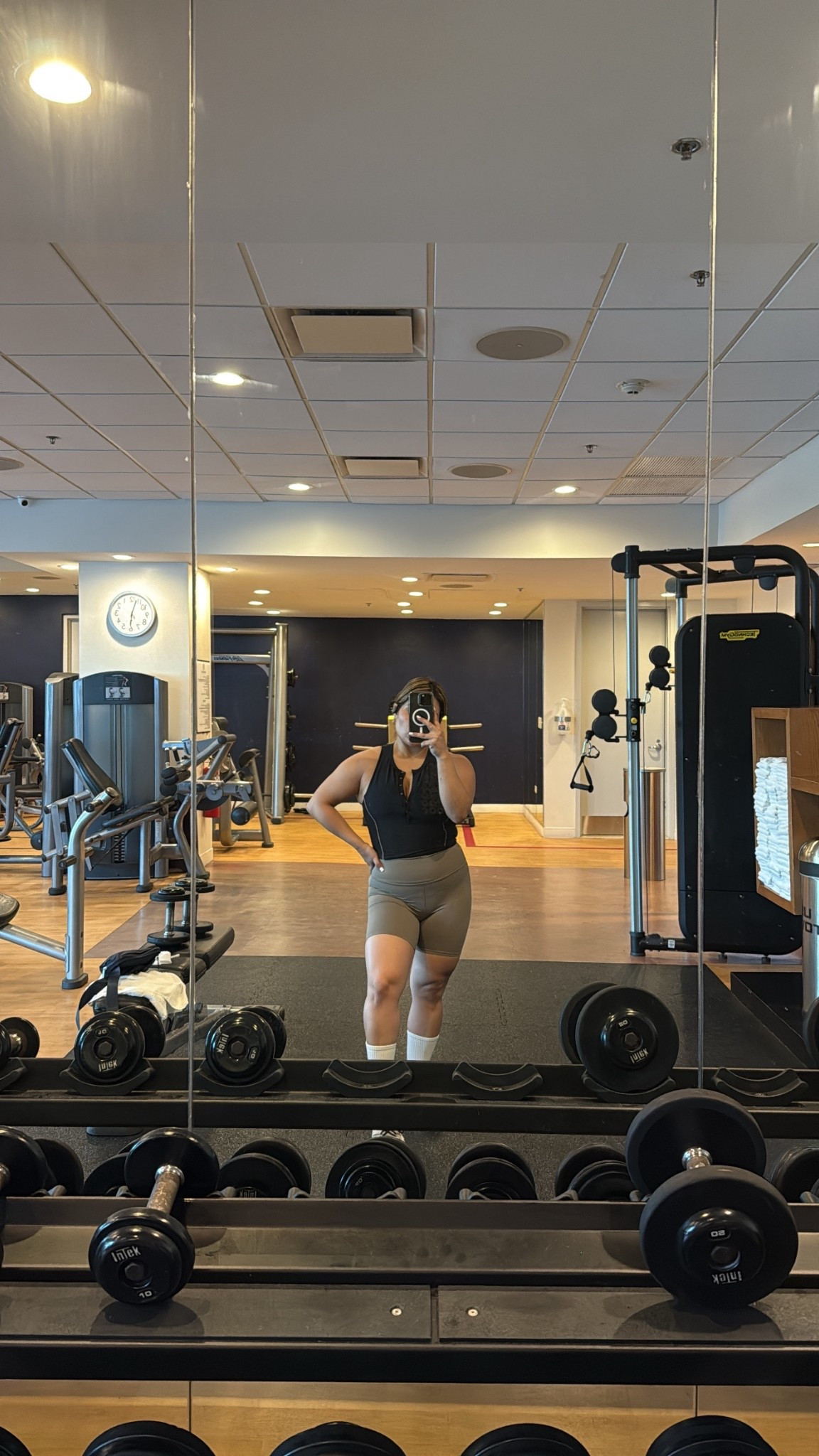 Some of my favorite gym fits come from Abercrombie. This top holds the girls in and it’s so comfortable and chic. I bought this top a few years ago but I do have a few of their tops. I linked a similar style top below. The shorts are actually from target but so cute. 

Ill also be sharing my favorite Amazon tees to workout in and shorts from Abercrombie as well as my  favorite workout shoes. #gymfit #gymoutfit #atheleisure #abercrombie #target

#LTKFindsUnder50 #LTKActive