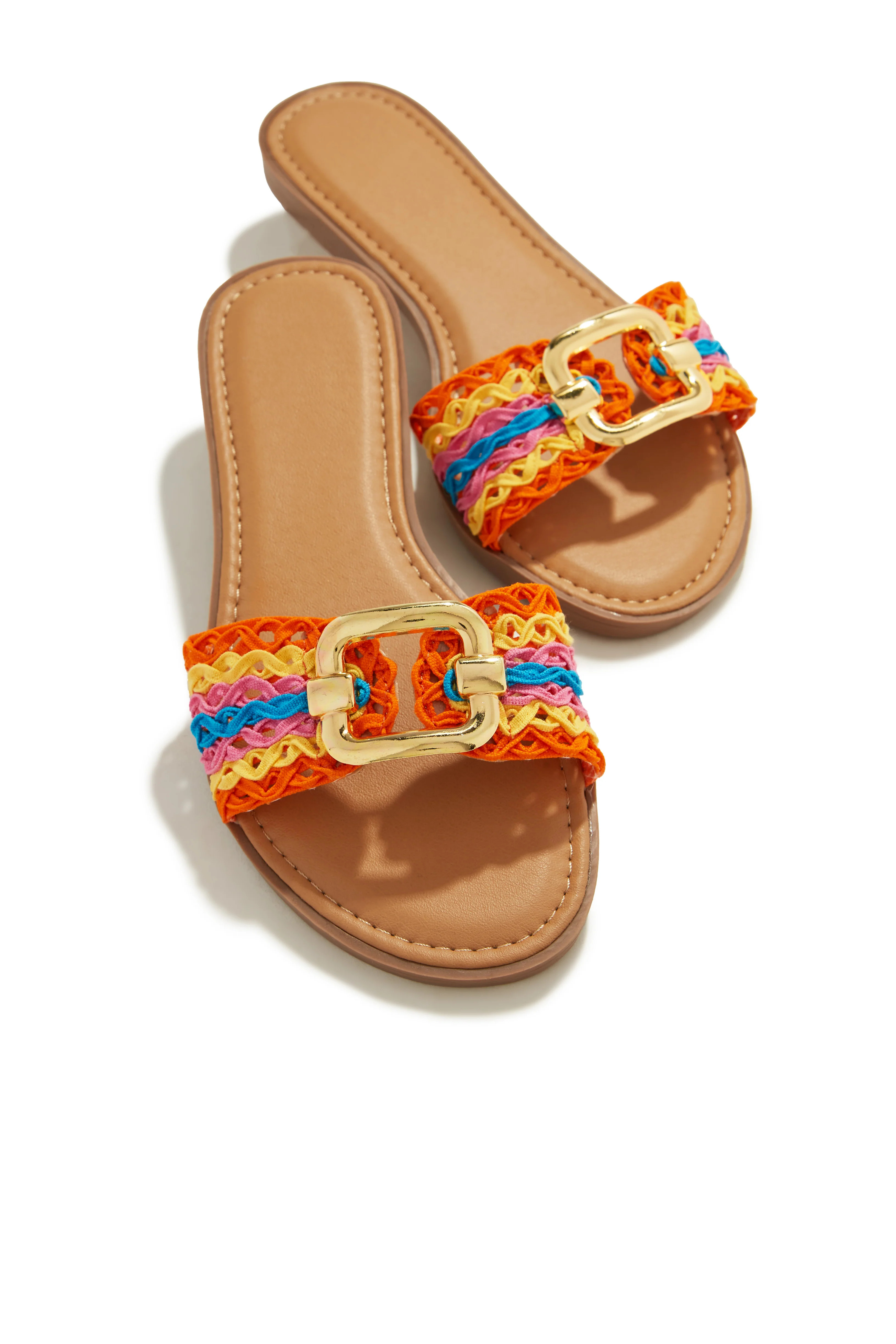 Miss Lola | Acapulco Slip On Sandals Multi | MISS LOLA