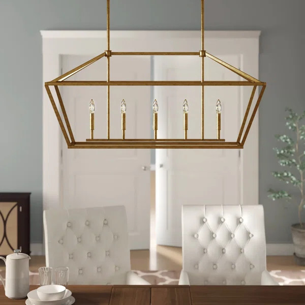 Snellville 5-Light Kitchen Island Linear Pendant | Wayfair North America