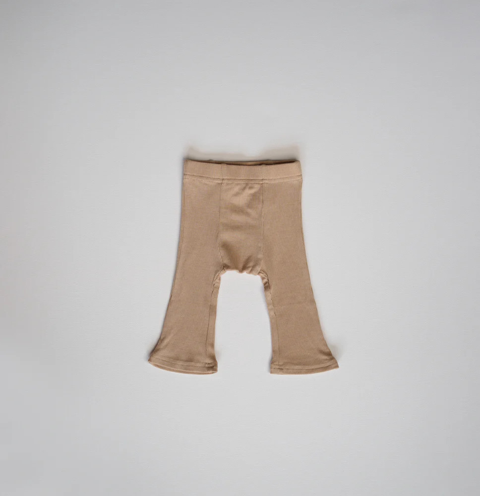 Ribbed Modal Flare Pant | Atlas Grey