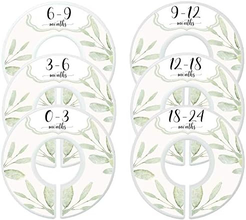 Mumsy Goose Baby Girl Clothes Dividers Nursery Closet Dividers Closet Organizers Botanical | Amazon (US)