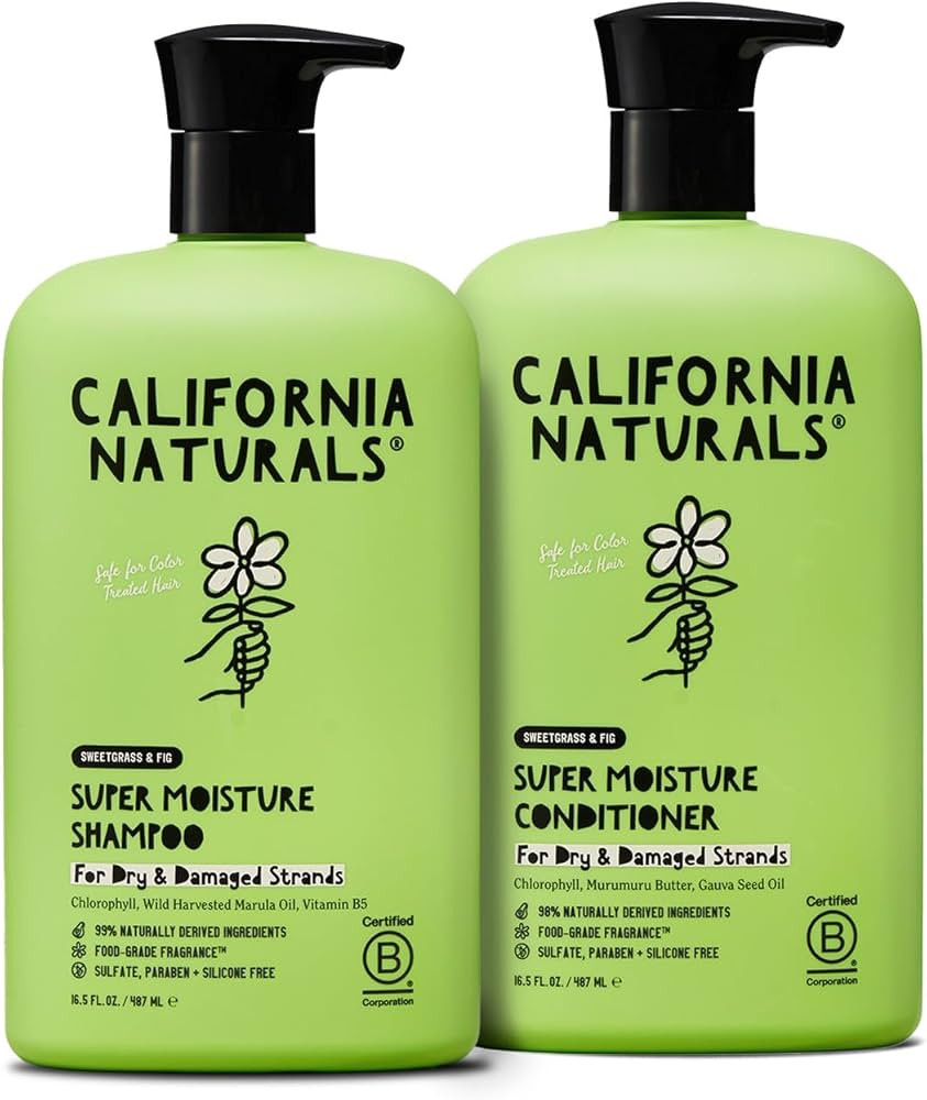 California Naturals Moisture Shampoo and Conditioner for Dry, Damaged Hair, Hair Care Bundle for ... | Amazon (US)
