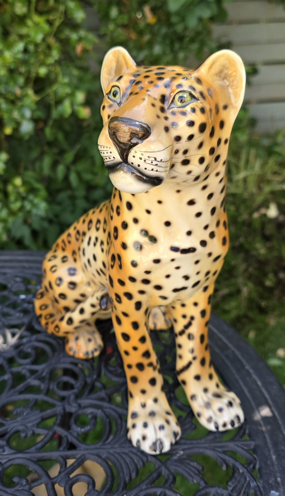 Mid Century Rare Italian Ceramic Giovanni Ronzan, Lenci Cheetah/ leopard 1211/3 | eBay US