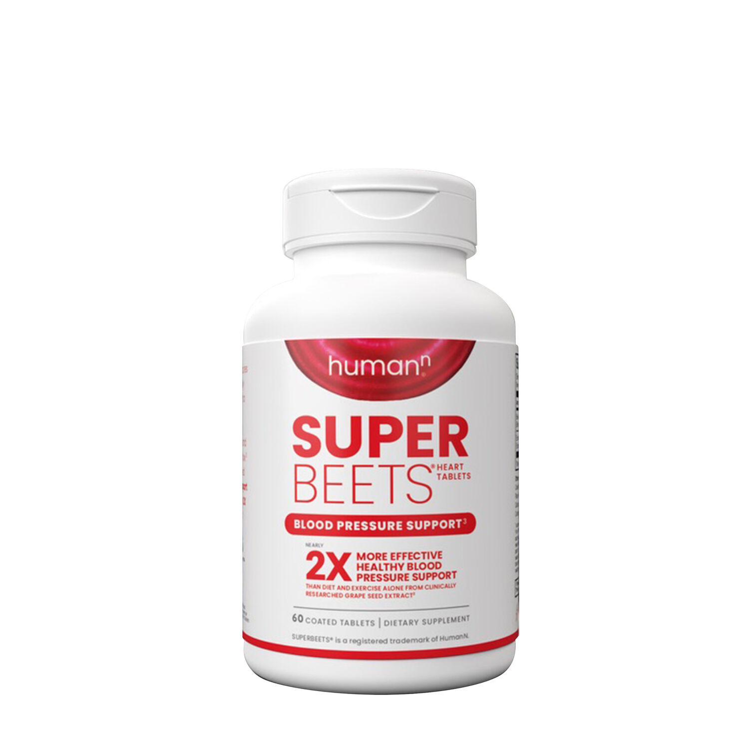 SuperBeets Heart Tablets: Blood Pressure Support - 60 Tablets (30 Servings) | GNC