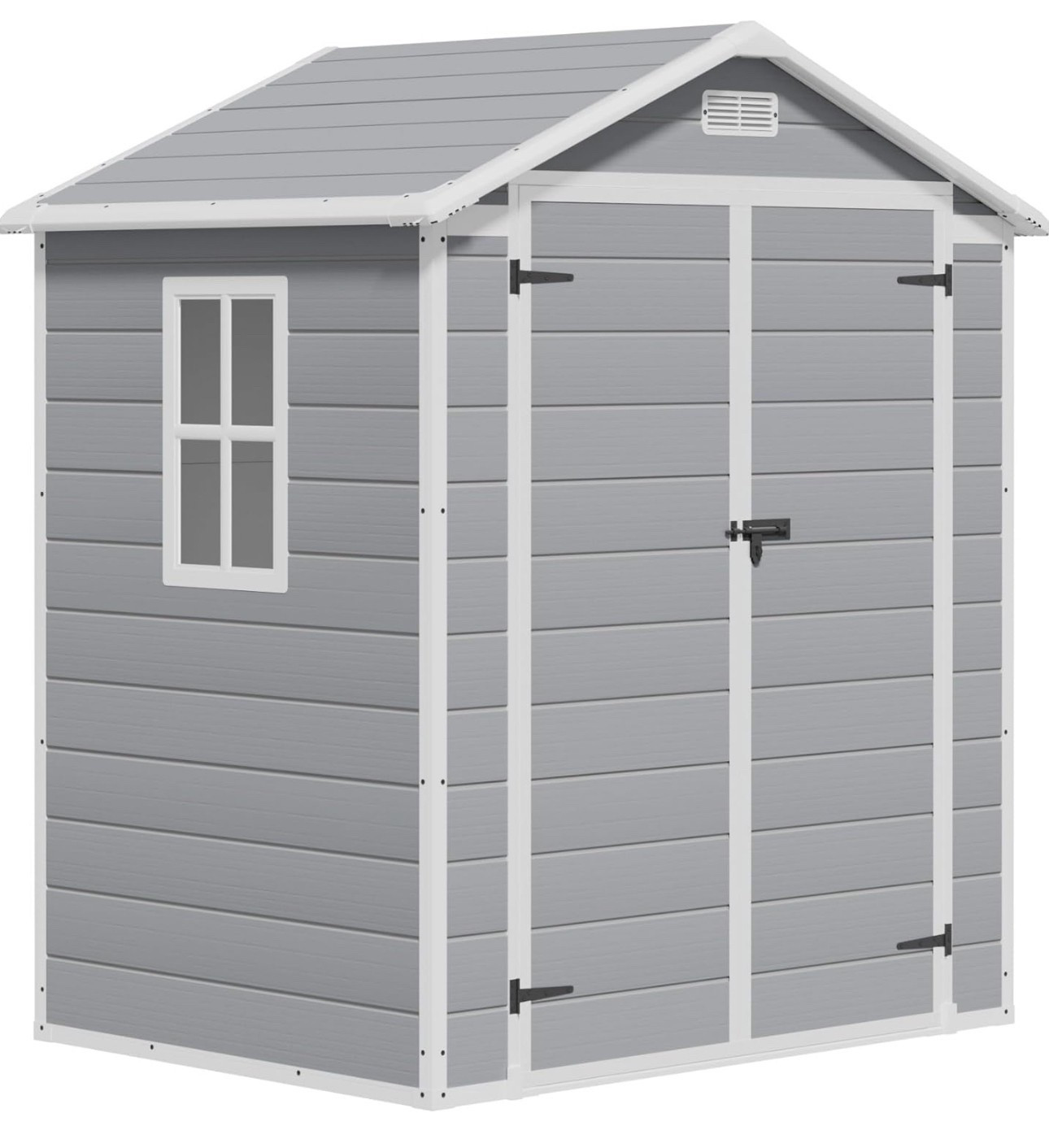 Greesum Outdoor Storage Shed 6X4FT All-Weather Resin Tool Room with Floor for Garden,Backyard,Pool Tool, Light Grey

#LTKHome