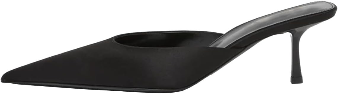 UFEDO Fashion Kitten Heel Mules for Women Slip On Mules Backless Kitten Heel Pointed Toe Wedding ... | Amazon (US)