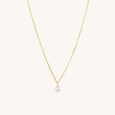 Mini Pearl Pendant Necklace: Handcrafted in 18k Gold Vermeil | Mejuri | Mejuri (Global)