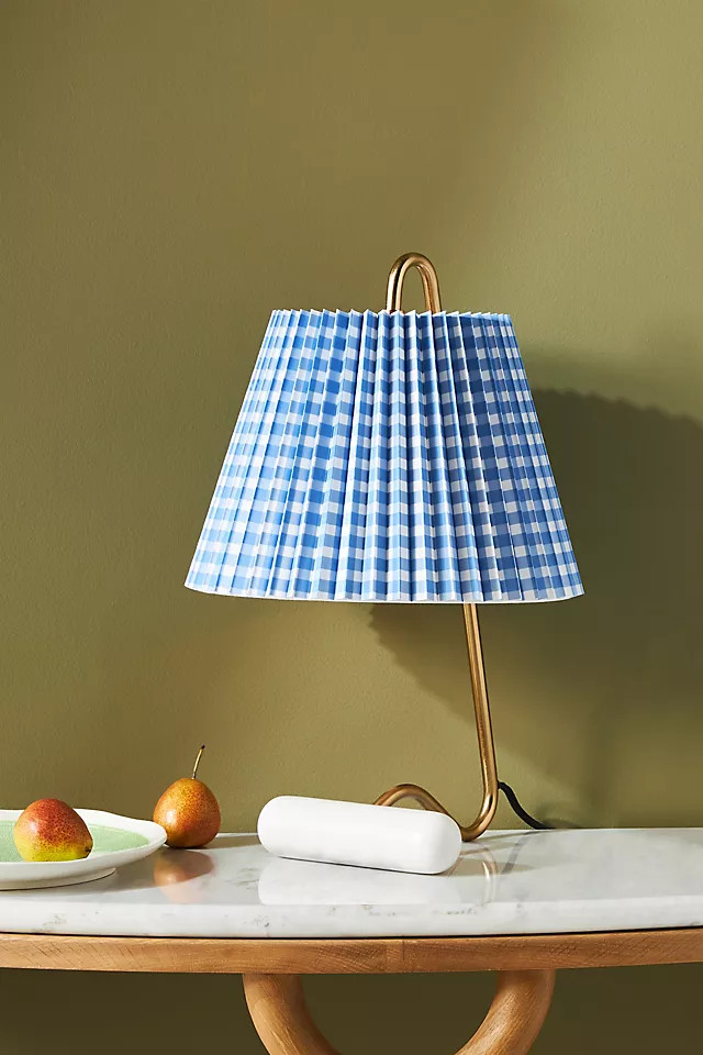 Plaid Finley Task Lamp | Anthropologie (US)