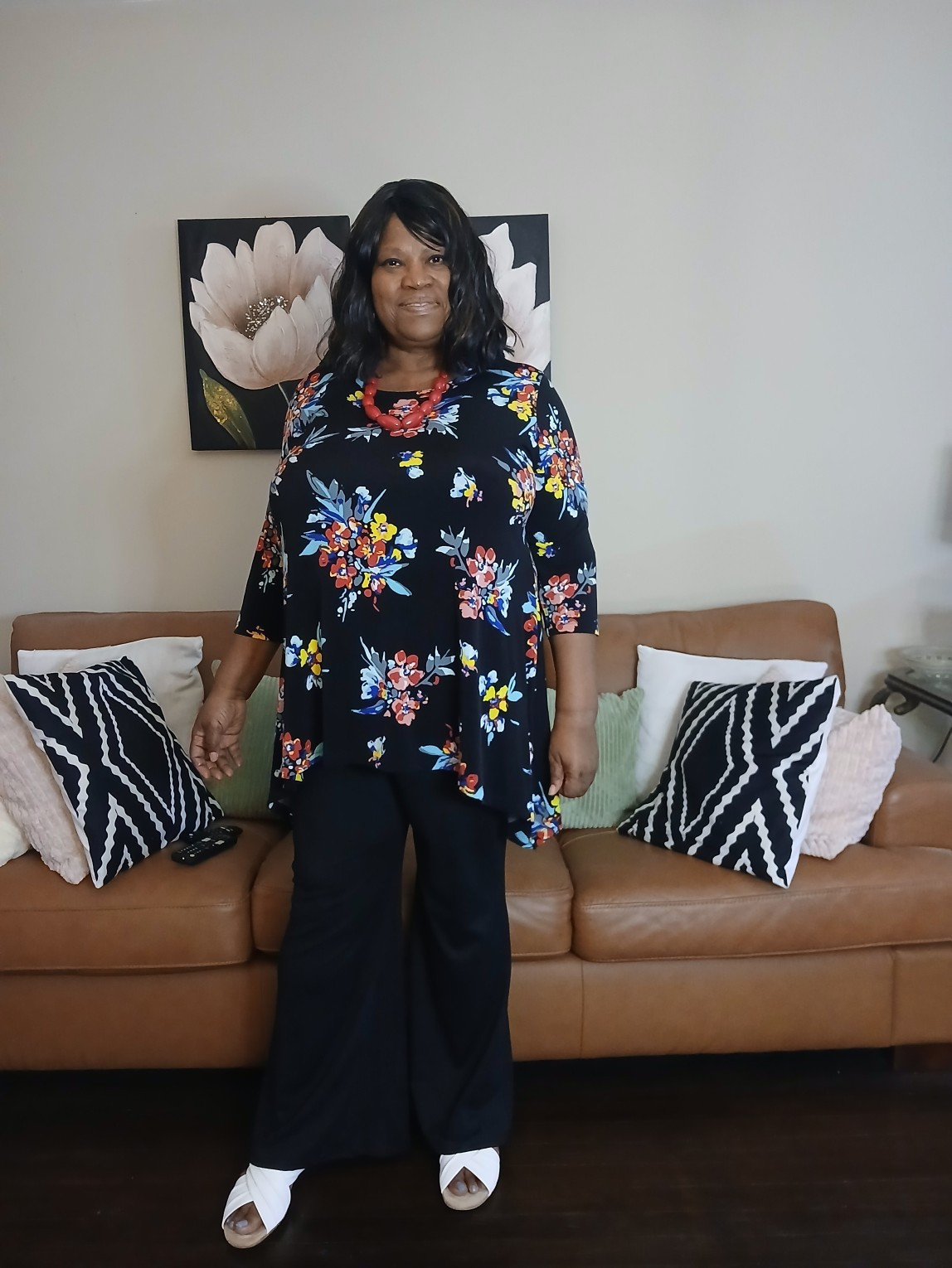 This top is so beautiful and comfortable to wear. I am wearing black boot cut pants with white sandals. If I find the exact top I will list it.  If not I will list similar items. #ad @Womanwithin

#LTKootd #LTKOver40 #LTKPlusSize