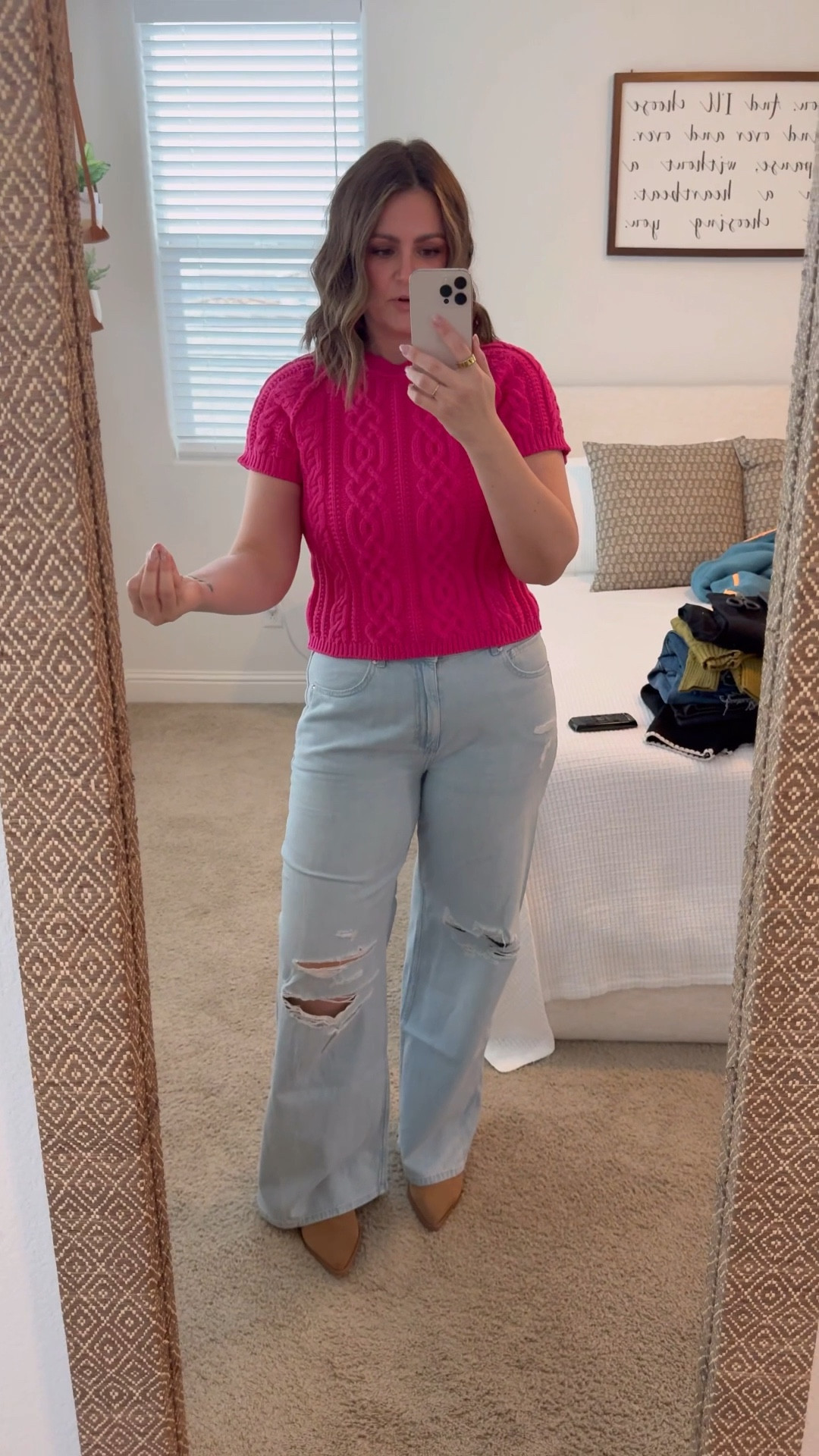 Free people
Sweater, large
Jeans, 31
Jacket, medium

#LTKOver40 #LTKMidsize #LTKFindsUnder100