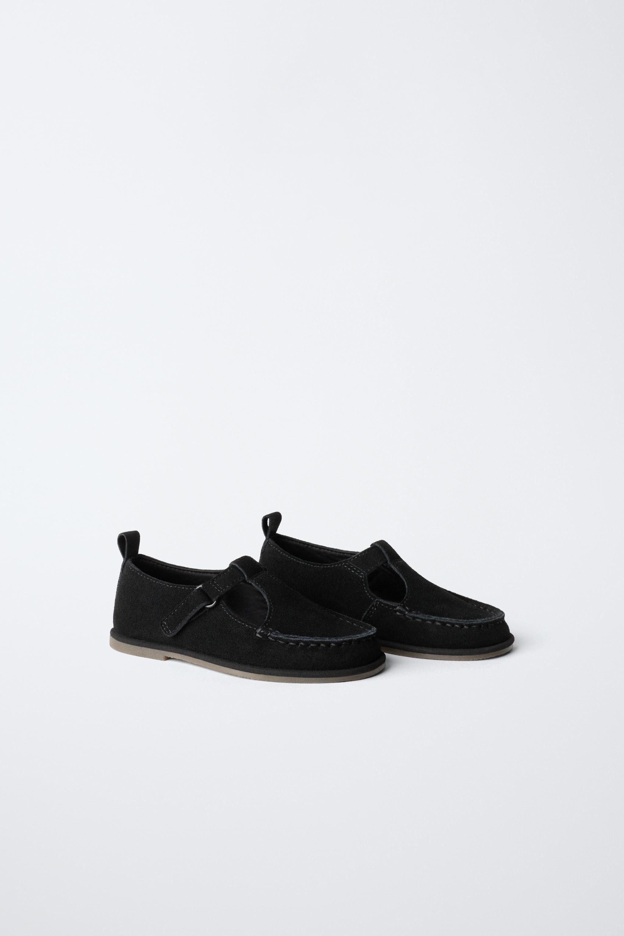 LEATHER T-STRAP SHOES | Zara Canada
