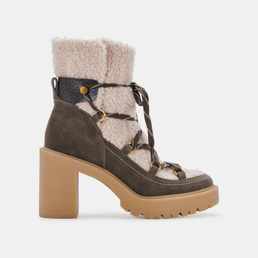 CELTIC BOOTS OLIVE SUEDE | DolceVita.com