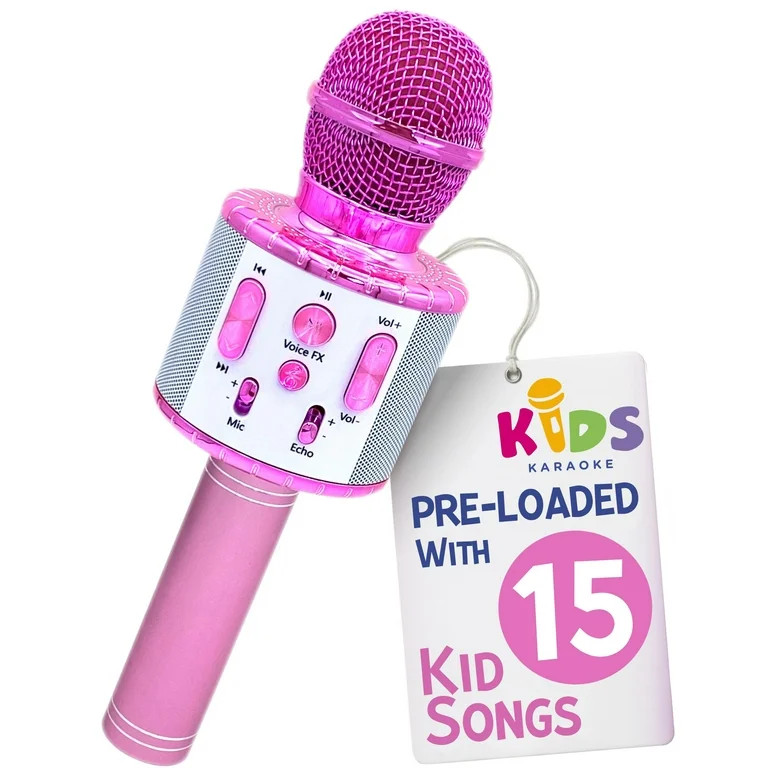 Move2Play, Kids Karaoke Microphone | Includes Bluetooth & 15 Pre-Loaded Nursery Rhymes | Birthday... | Walmart (US)