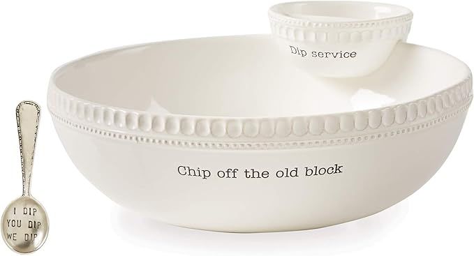 Mud Pie Chip Off the Old Block Stacked Chip and Dip Set | Amazon (US)