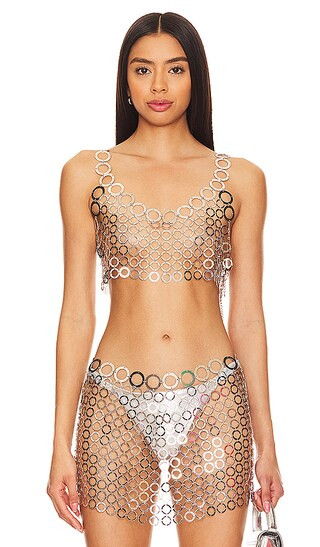 h:ours OBERTEIL SYLVIE in Metallic Silver. | Revolve Clothing (Global)