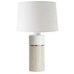 Beige Color Block Column Lamp | Lo Home by Lauren Haskell Designs