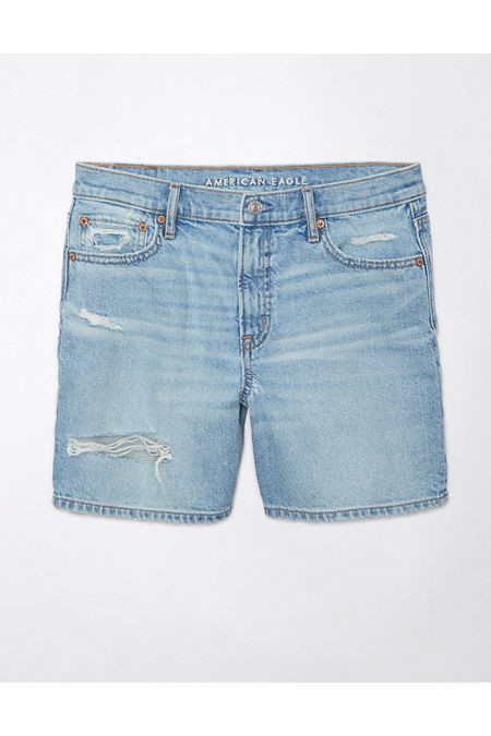 AE Strigid Super High-Waisted 6 Relaxed Ripped Denim Short Women's Light Vintage 18 | American Eagle Outfitters (US & CA)