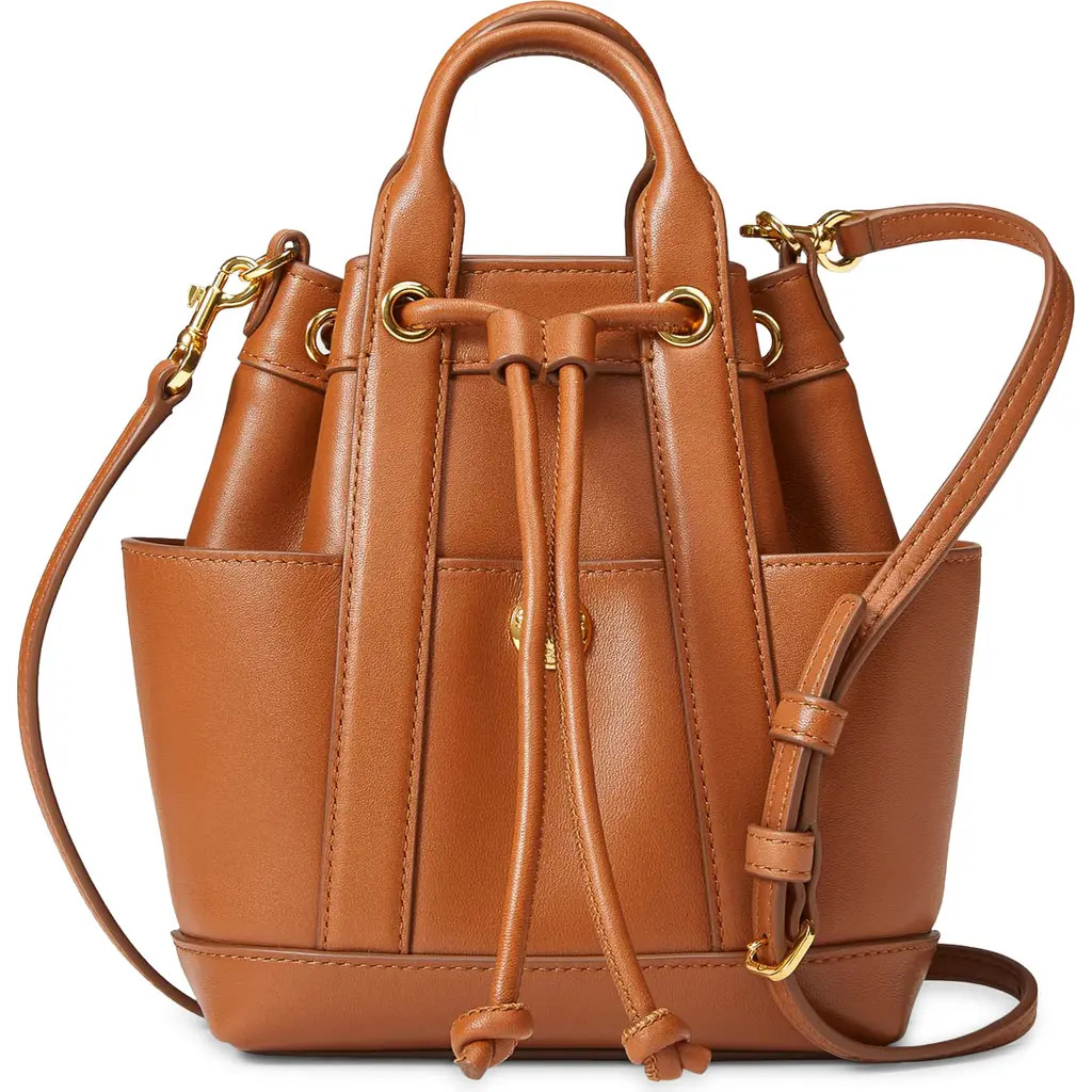 Veronica Beard Mini Goody Leather Bucket Bag in Hazelwood at Nordstrom | Nordstrom
