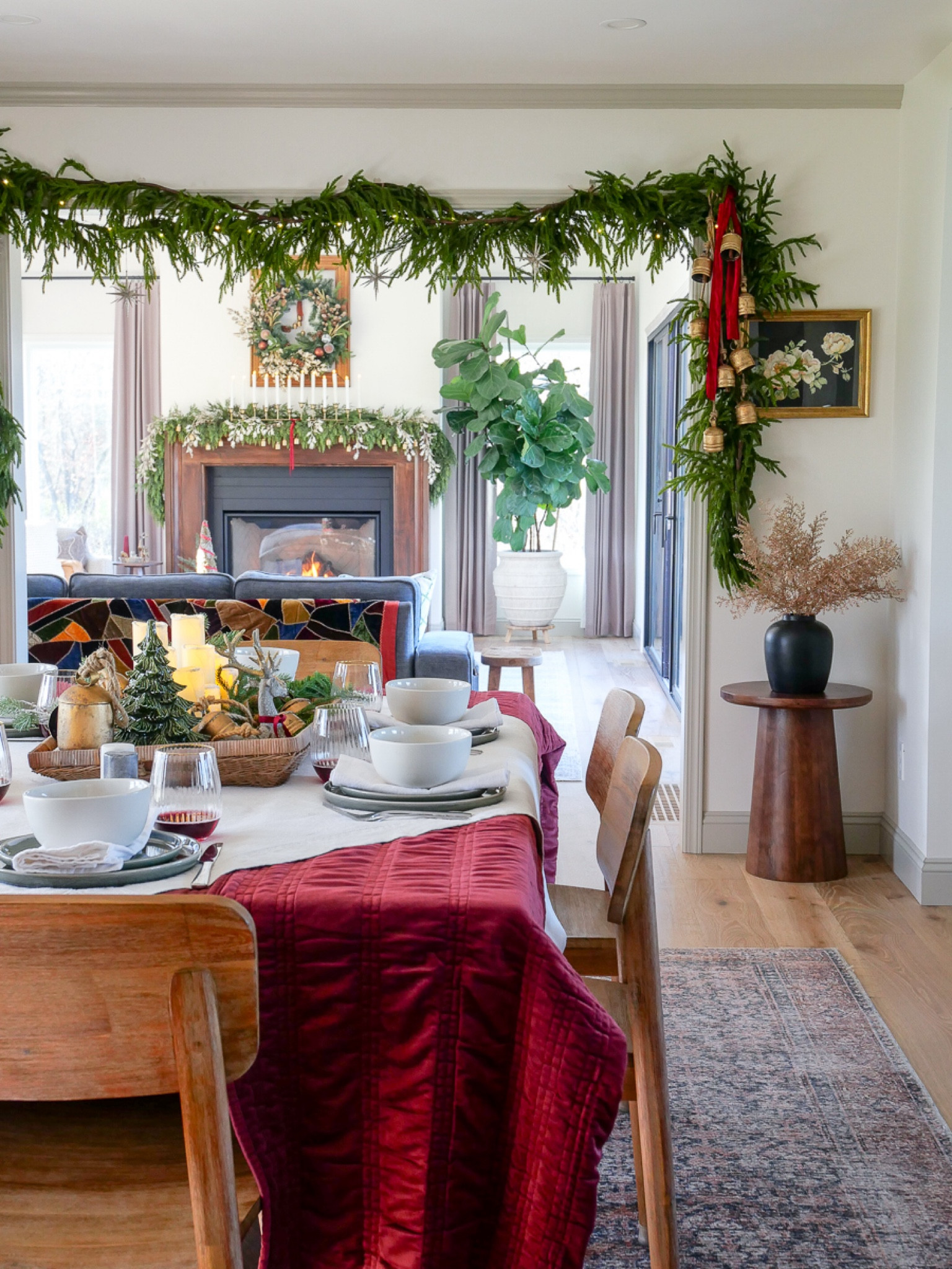 You’ll never believe what I used for my Christmas tablescape! Who needs tablecloths when you have a velvet quilt. Paired with everyday dishes and gold rimmed glassware for an elegant look. And this 15 foot garland is the best Norfolk garland available! 

#LTKFindsUnder50 #LTKHome #LTKHoliday