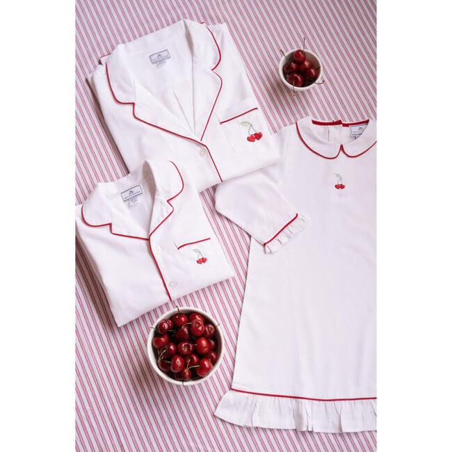 Petite Plume x Maisonette Kid's Twill Pajamas, Chéri Amour - Petite Plume Mommy & Me Shop | Mais... | Maisonette