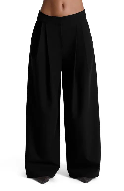 Naked Wardrobe Suiting Oversize Wide Leg Pants in Black at Nordstrom, Size Large | Nordstrom