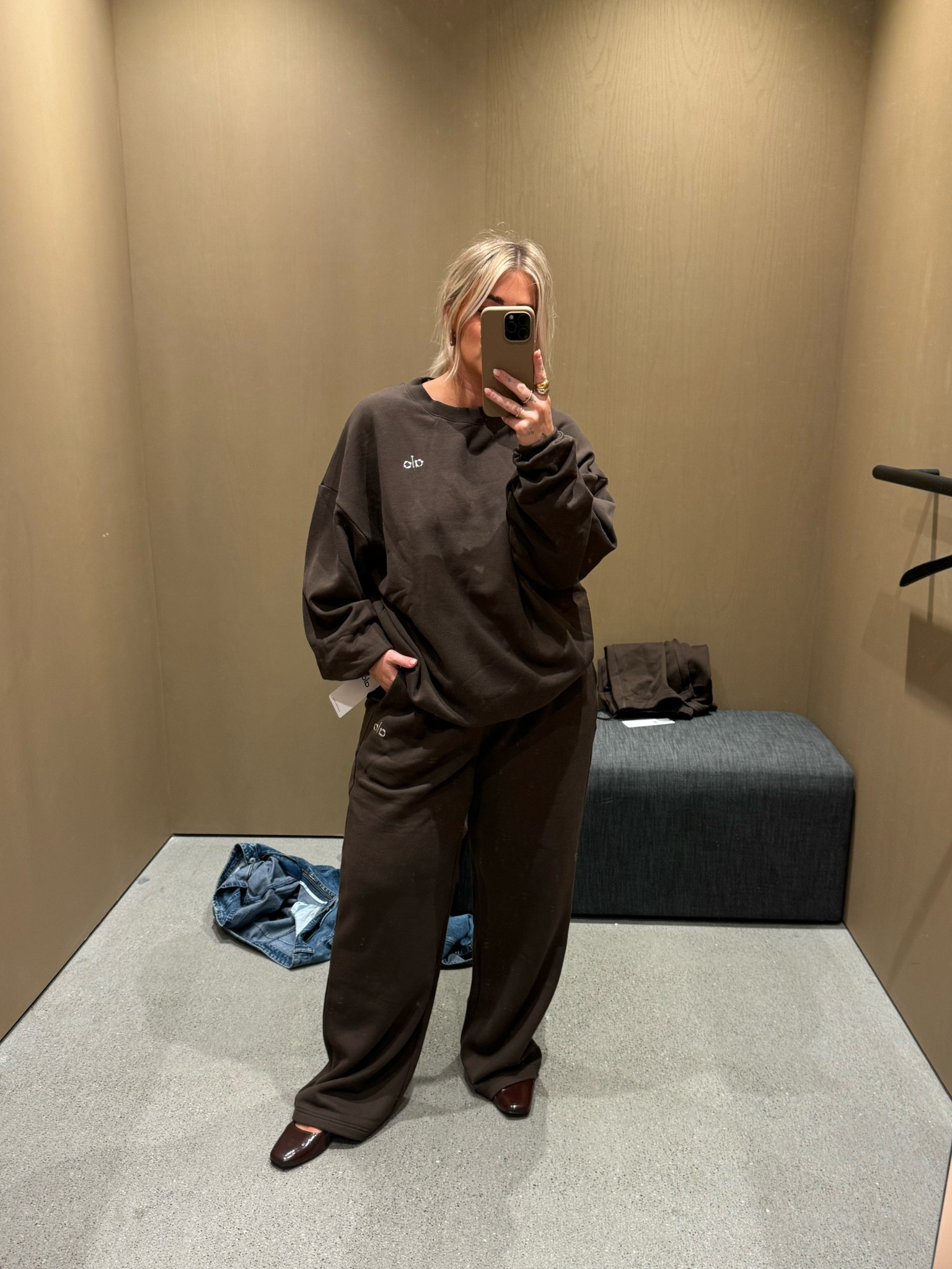 All set of my dreams!!! A splurge but great quality and comes in a ton of colors. I’m in a large top & bottom 