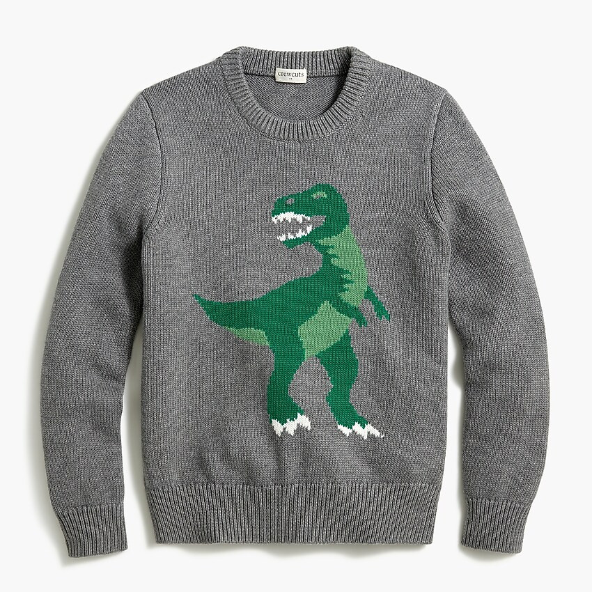 Boys' dinosaur crewneck sweater | J.Crew Factory