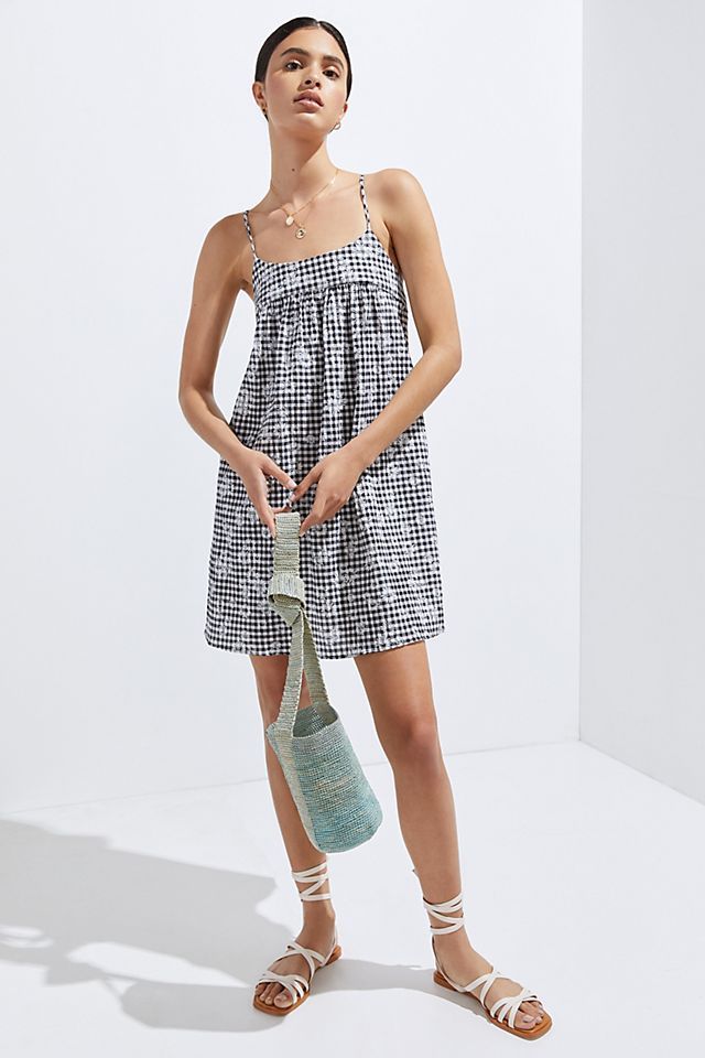 Daisy Gingham Mini Dress | Anthropologie (US)