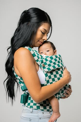 Mabē Monarch Ergonomic Baby Carrier – Premium Cotton Soft Structured Newborn to Toddler Carrier with Hip-Healthy Design, 3 Carry Positions (7-35lbs), Lightweight & Breathable (Evergreen Check) | Amazon (US)